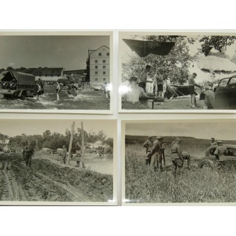 Een reeks fotos van een Duitse bestuurder aan het oostkant. Espenlaub militaria